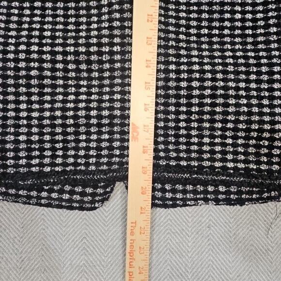 Max Studio London Tweed Blazer Women's Large Black Quiet Luxury Old Money NWT - Picture 5 of 16